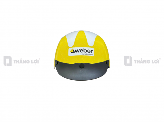 Nón bảo hiểm nửa đầu in logo Weber Saint-Gobain