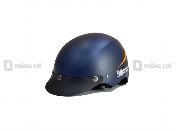 Nón bảo hiểm nửa đầu in logo FAHASA 50 năm