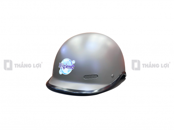Nón bảo hiểm nửa đầu nhám in logo nước giặt Hygiene