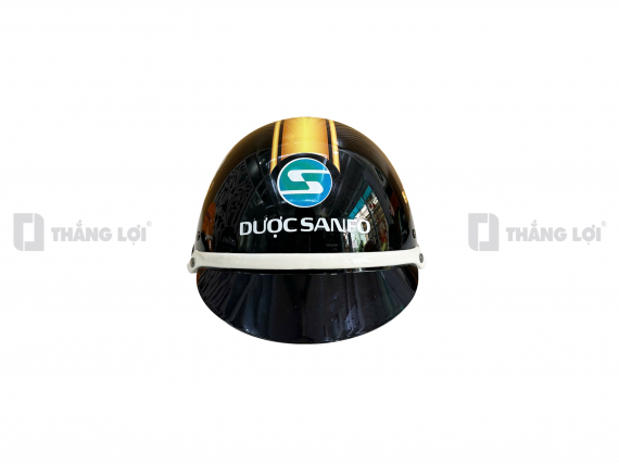 Nón bảo hiểm nửa đầu in logo Sâm Kỳ Vương sơn bóng