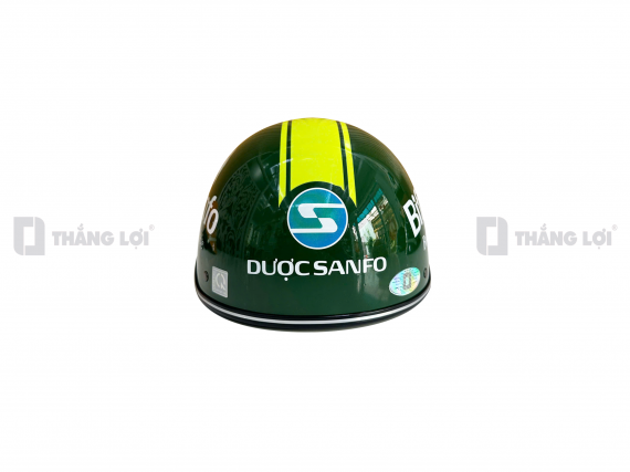 Nón bảo hiểm nửa đầu in logo Bifi Sanfo sơn bóng