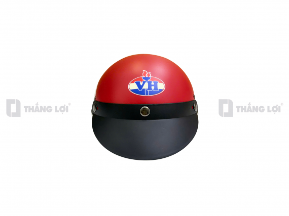 Nón bảo hiểm nửa đầu in logo Việt Hùng sơn nhám