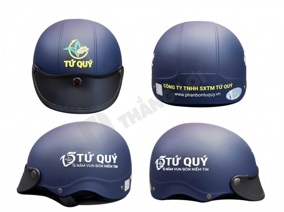 Nón bảo hiểm nửa đầu sản xuất phân bón Tứ Quý