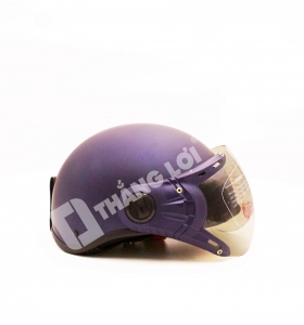 Nón bảo hiểm nửa đầu có kính GRS tím