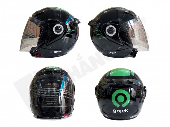Nón bảo hiểm 3/4 đầu GOJEK