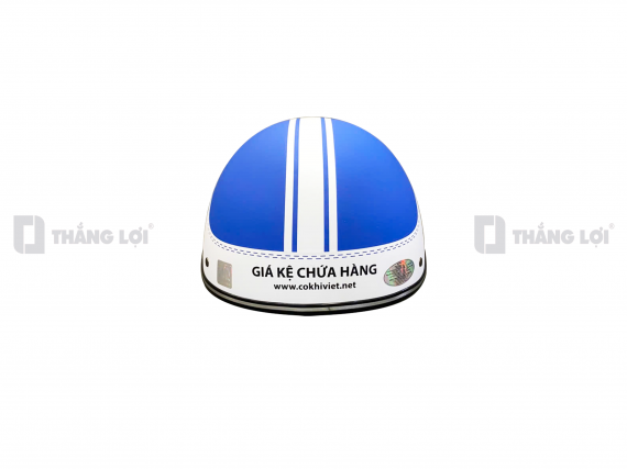 Nón bảo hiểm nửa đầu in logo Cơ khí Việt Long An