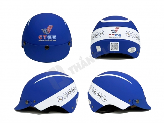 Nón bảo hiểm in logo công ty Cường Thịnh CTEG