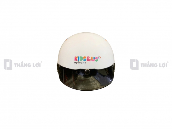 Nón bảo hiểm in logo Kids&Us Việt Nam