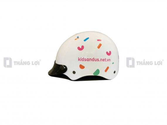 Nón bảo hiểm in logo Kids&Us Việt Nam
