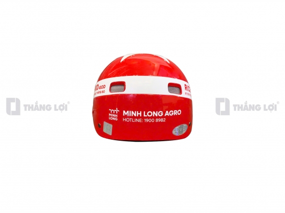 Nón bảo hiểm in logo Minh Long Agro