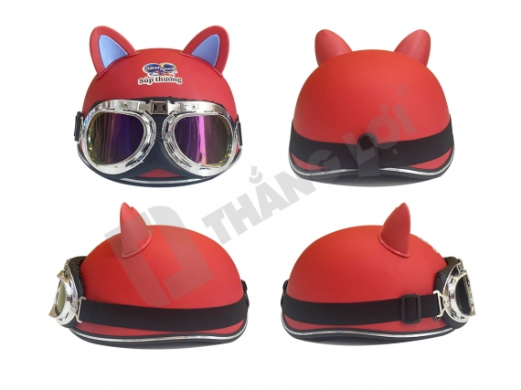 Nón bảo hiểm in logo Súp Thưởng Silver Spoon