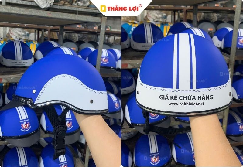 Thông số kỹ thuật của Nón bảo hiểm nửa đầu in logo Cơ khí Việt Long An