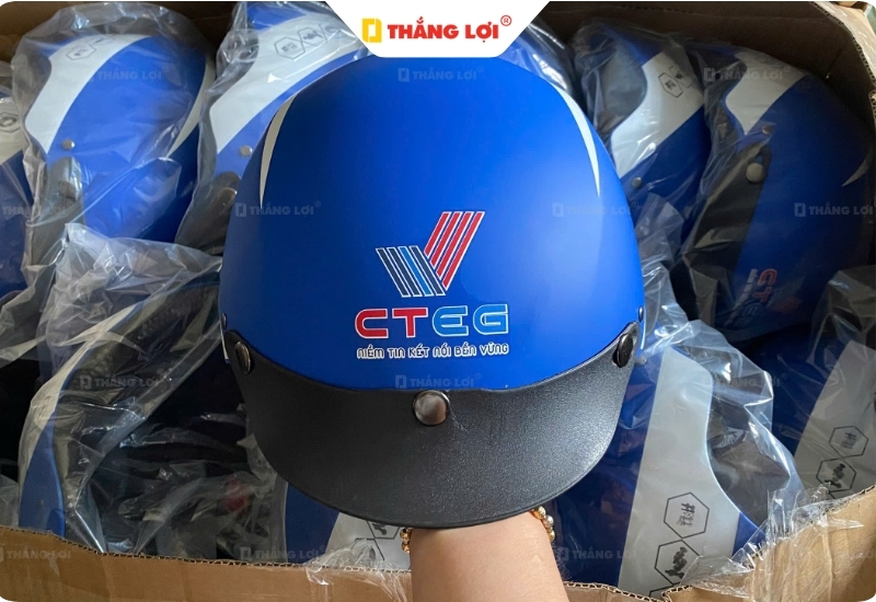 Giới thiệu Nón bảo hiểm in logo công ty Cường Thịnh CTEG