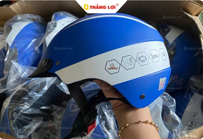 Thông số kỹ thuật của Nón bảo hiểm in logo công ty Cường Thịnh CTEG