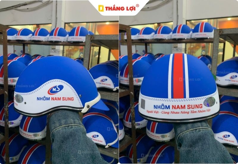 Giới thiệu nón bảo hiểm in logo Nhôm Nam Sung