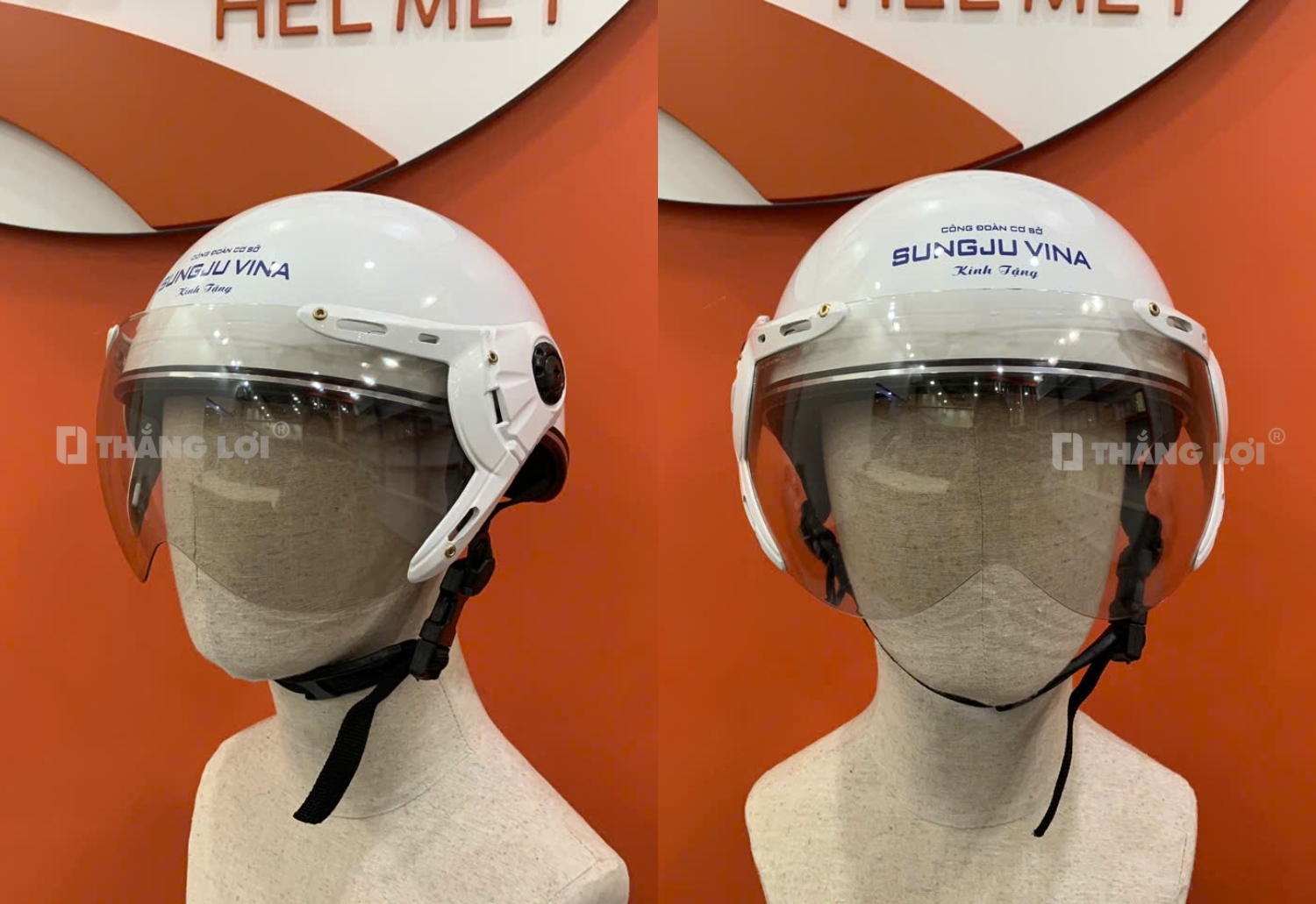 Tính năng nổi bật của Nón bảo hiểm nửa đầu có kính Sung Ju Vina
