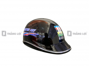 Nón bảo hiểm nửa đầu Martin đen