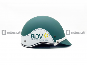 Nón Bảo Hiểm Nửa Đầu BIDV Xanh Lá