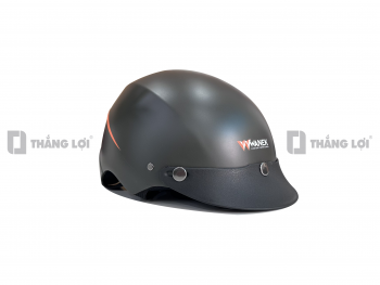Nón Bảo Hiểm Nửa Đầu WANEK Màu Đen