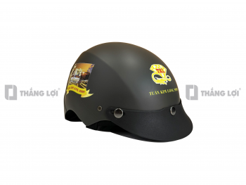 Nón bảo hiểm nửa đầu Tuấn Kim Long xám