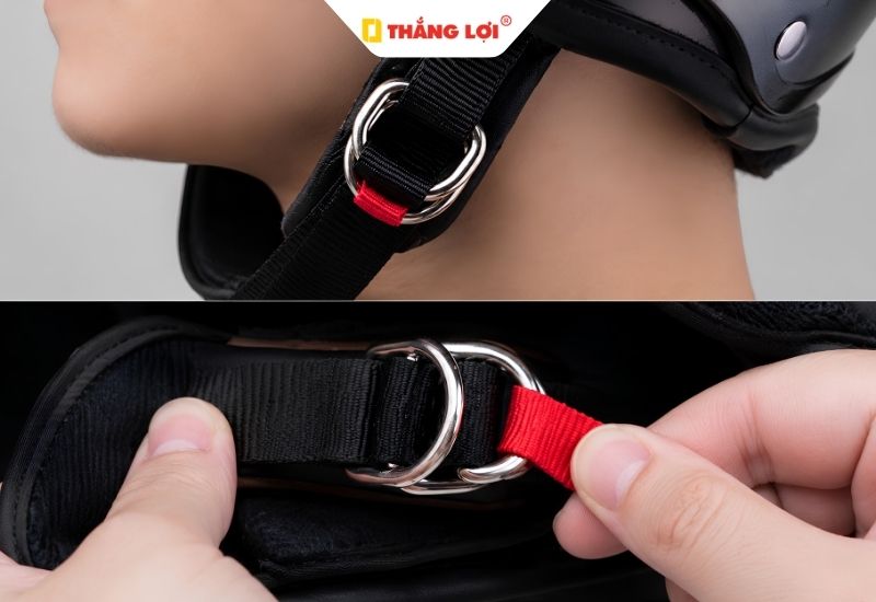 Khóa D-Ring vòng chữ D siêu chắc cho nón bảo hiểm