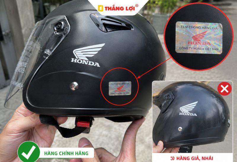 Cấm đội mũ bảo hiểm làm giả nhái thương hiệu kém chất lượng