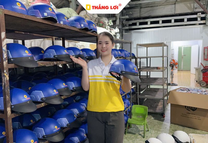 Thắng Lợi chuyên sản xuất nón bảo hiểm quà tặng đạt chuẩn