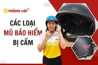 Tổng hợp các loại mũ bảo hiểm bị cấm sử dụng khi đi xe máy, xe mô tô