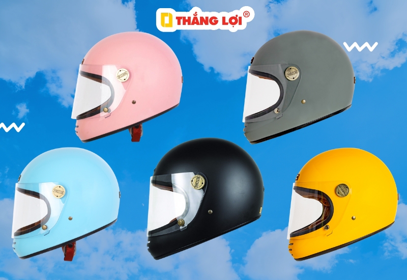 Các loại mũ bảo hiểm fullface an toàn