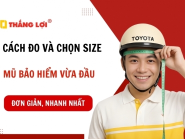 Cách đo Size mũ bảo hiểm CHÍNH XÁC và đơn giản nhất