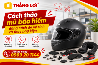 Cách tháo mũ bảo hiểm đúng cách không làm hỏng lớp lót và kính