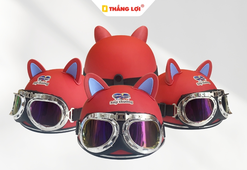 Nón bảo hiểm in logo Silver Spoon