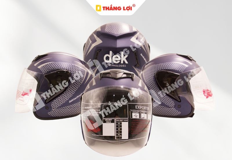 Nón bảo hiểm có kính Dek