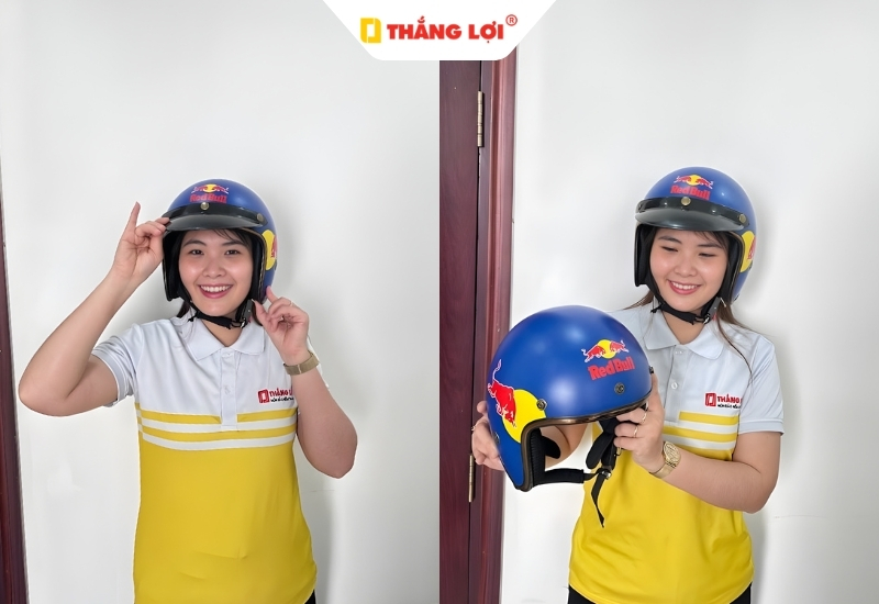 Nón bảo hiểm 3 phần 4 cá tính