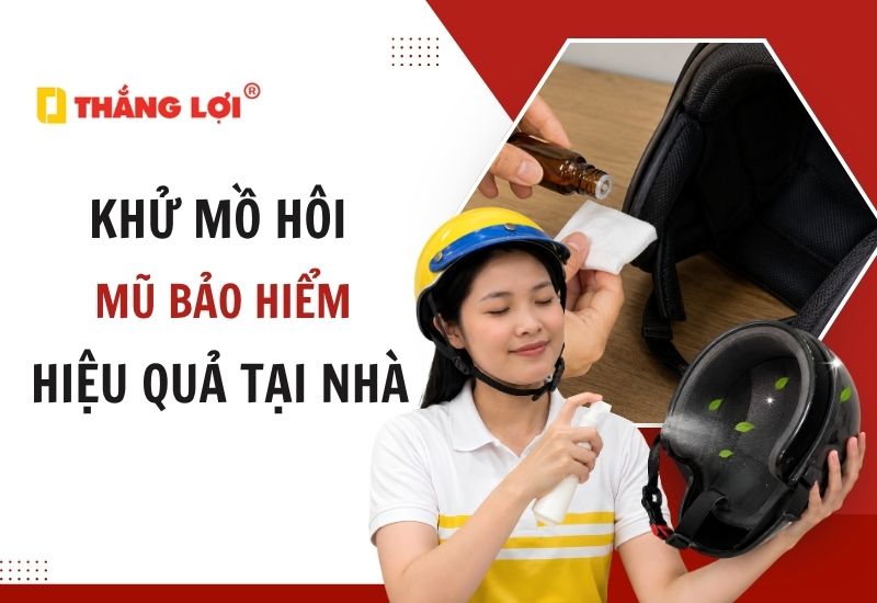 Hướng dẫn cách khử mùi hôi mũ bảo hiểm đơn giản, hiệu quả tại nhà