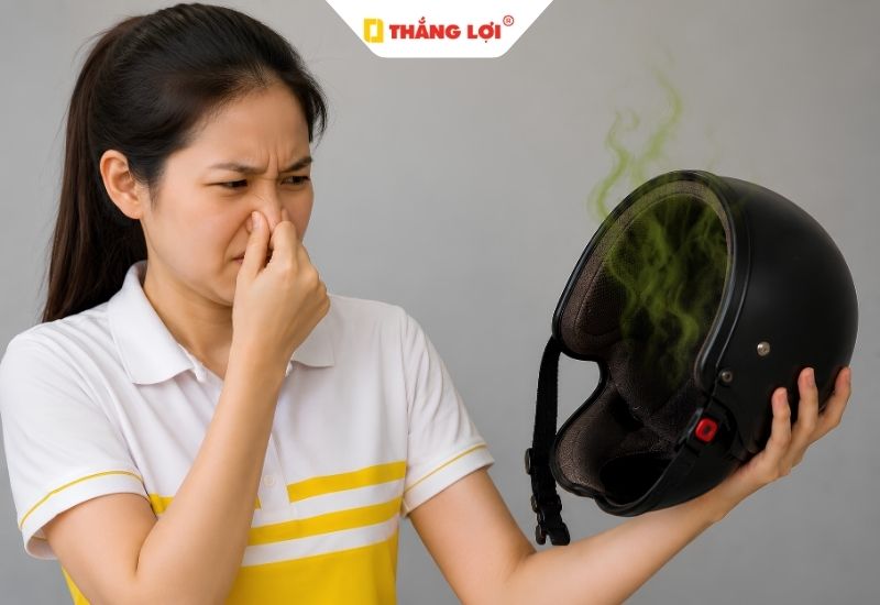 Nguyên nhân khiến mũ bảo hiểm xuất hiện mùi hôi khó chịu