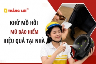 Hướng dẫn cách khử mùi hôi mũ bảo hiểm đơn giản, hiệu quả tại nhà