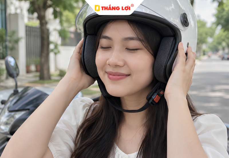 Lót mũ bảo hiểm giúp tăng độ êm và thoải mái khi đội