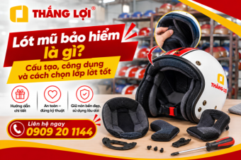 Lót mũ bảo hiểm là gì? Cấu tạo, công dụng và cách chọn lớp lót tốt