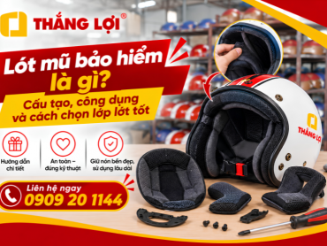 Lót mũ bảo hiểm là gì? Cấu tạo, công dụng và cách chọn lớp lót tốt