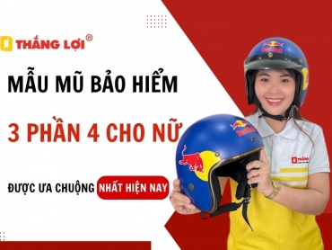 Mẫu mũ bảo hiểm 3/4 cho nữ được ưa chuộng nhất hiện nay