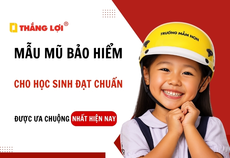 Mẫu mũ bảo hiểm cho học sinh đạt chuẩn được ưa chuộng hiện nay
