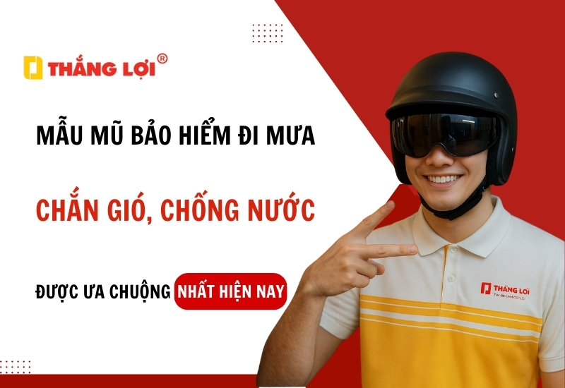 Top 23+ mẫu mũ bảo hiểm đi mưa, chắn gió, chống nước tốt nhất