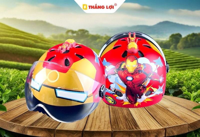 Mẫu nón bảo hiểm hình Robot và Người Sắt (Iron Man)