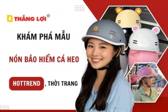 Mẫu nón bảo hiểm cá heo Hottrend THỜI TRANG, chất lượng
