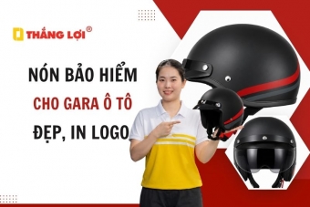 Mẫu nón bảo hiểm cho gara ô tô đẹp, in logo theo yêu cầu chuyên nghiệp