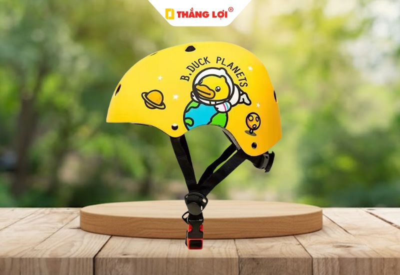 Nón bảo hiểm nửa đầu hình con vịt ôm trái đất