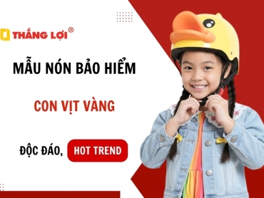 Mẫu nón bảo hiểm con vịt vàng Hot Trend làm quà tặng độc đáo