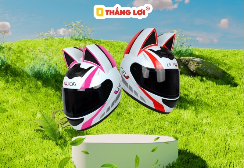 Nón bảo hiểm đẹp cho nữ fullface cá tính