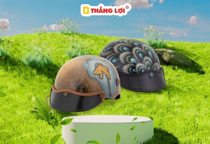 Nón bảo hiểm sơn mài đẹp cho nữ